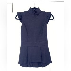 Ted Baker quilted peplum top